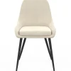 6 chaises en velours mix color gris, terracotta et beige