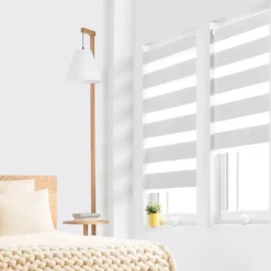 2 Stores jour nuit blanc 45x170 cm