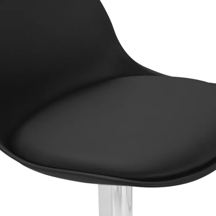 2 tabourets de bar design noir KARL