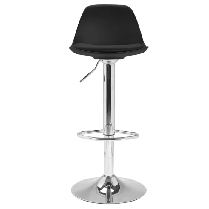 2 tabourets de bar design noir KARL