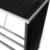 Abri bois de chauffage 4 m³ en acier galvanisé