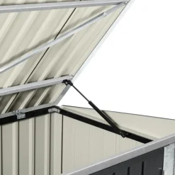 Abri de jardin acier galvanisé gris 2,2 m²