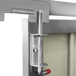 Abri de jardin multi-rangements en métal gris clair