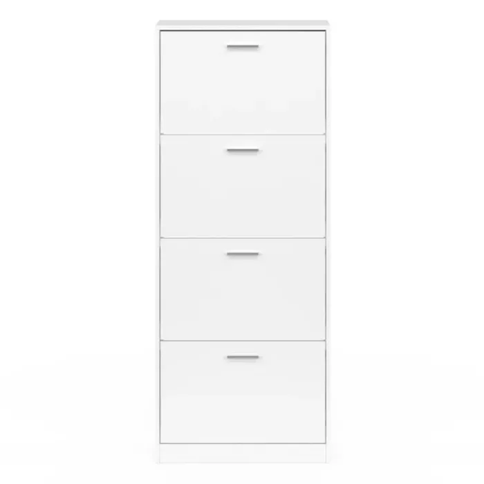 Armoire à chaussures 4 portes blanche