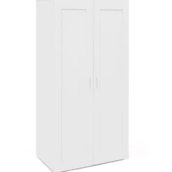 Armoire blanche 2 portes 80 cm