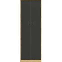 Armoire de bureau multifonction bois noir