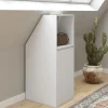 Armoire sous pente blanche 1 porte 1 niche