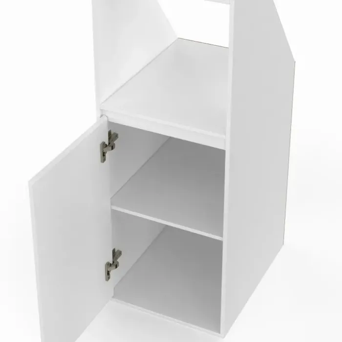 Armoire sous pente blanche 1 porte 1 niche
