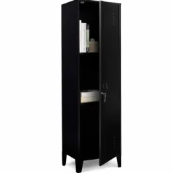 Armoire vestiaire métallique noire
