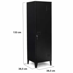 Armoire vestiaire métallique noire