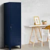 Armoire vestiaire porte métallique bleue industrielle