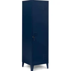 Armoire vestiaire porte métallique bleue industrielle