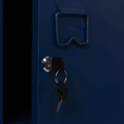 Armoire vestiaire porte métallique bleue industrielle