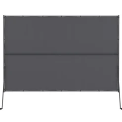 Auvent inclinable et réglable 250 x 150 cm pour pergola toit rétractable gris anthracite
