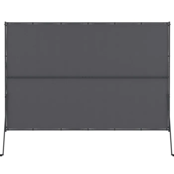 Auvent inclinable et réglable 250 x 150 cm pour pergola toit rétractable gris anthracite