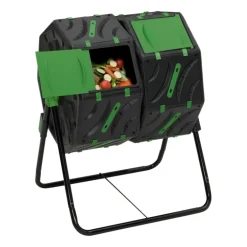 Bac de compostage rotatif double 140L