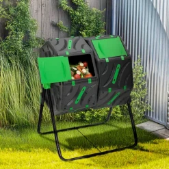 Bac de compostage rotatif double 140L