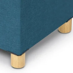 Banc coffre bleu canard 76 cm