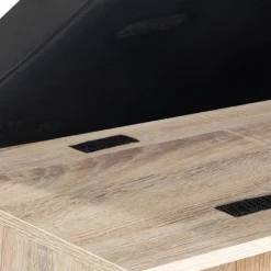 Banc d’entrée range chaussures bois imitation hêtre
