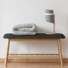 Banquette d'entrée style scandinave gris anthracite