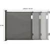 Barrière extensible pour chien et animaux domestiques 130cm grise