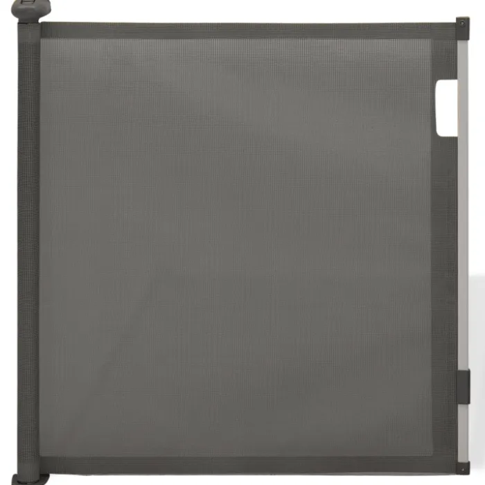 Barrière extensible pour chien et animaux domestiques 130cm grise