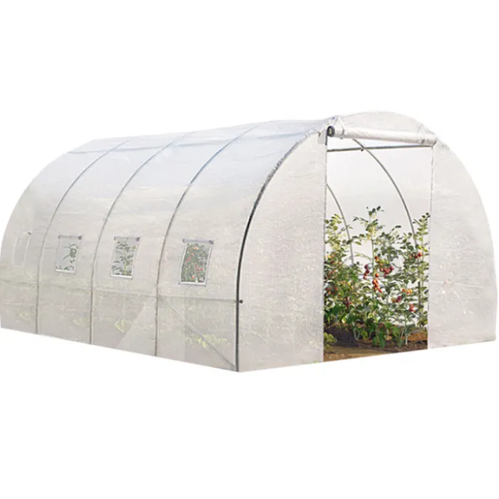 Bâche de rechange pour serre tunnel 12m² blanche