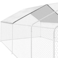 Bâche imperméable blanche pour poulailler de 6 à 24 m2