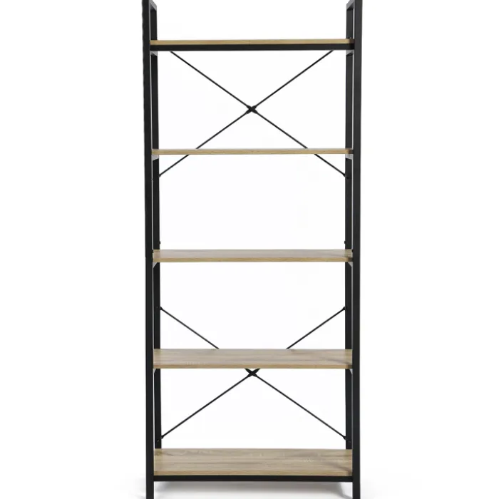 Bibliothèque style industriel bois et métal