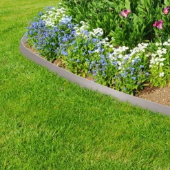 Bordure de jardin flexible grise