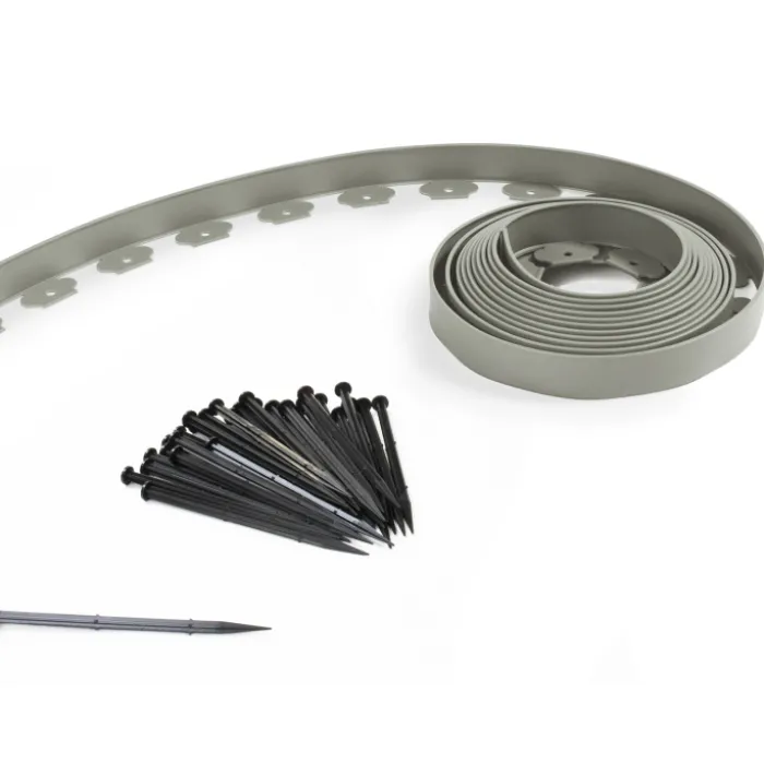 Bordure de jardin flexible grise