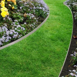 Bordure de jardin flexible grise