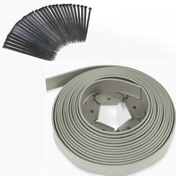Bordure de jardin flexible grise