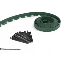Bordure de jardin flexible verte à planter
