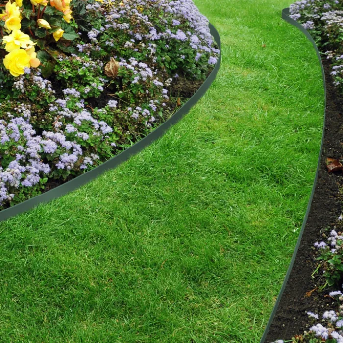 Bordure de jardin flexible verte à planter