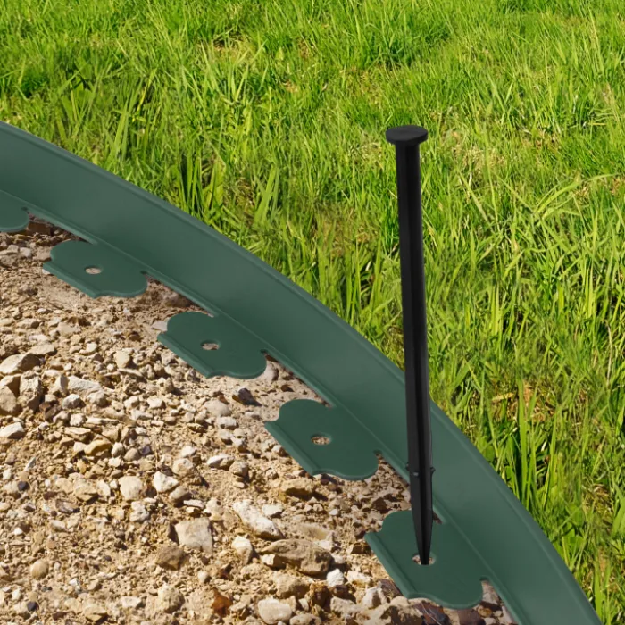 Bordure de jardin flexible verte à planter