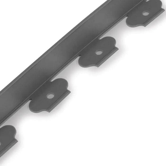 Bordures de jardin flexibles gris anthracite