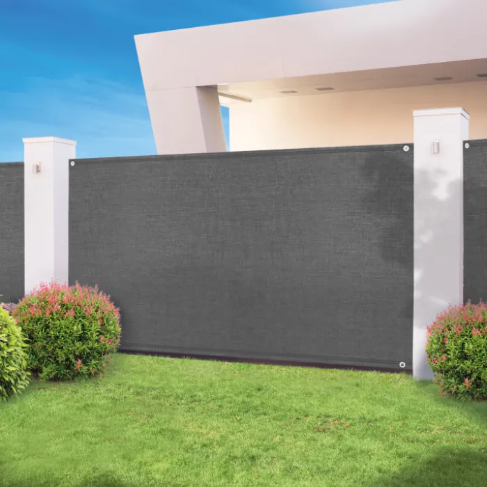 Brise vue 1,2 m x 10 m gris anthracite occultant 300 g m²
