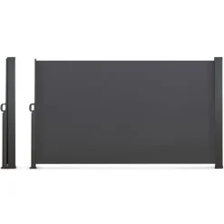 Brise vue enroulable gris 400x180 cm