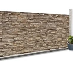 Brise vue imitation pierre 1,5 x 10m