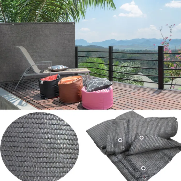 Brise vue 1m x 10 m gris anthracite occultant 90 g m²