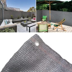Brise vue 1m x 10 m gris anthracite occultant 90 g m²