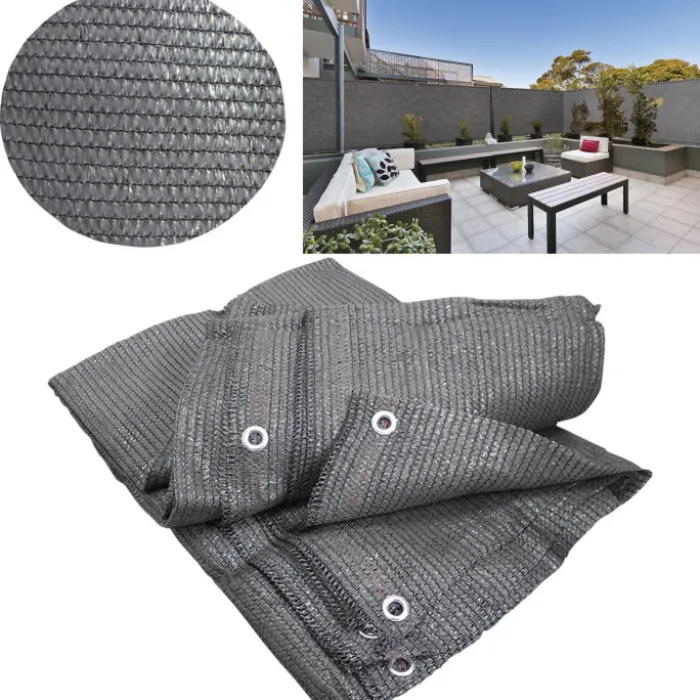Brise vue 1,5m x 10m gris occultant 90g m²