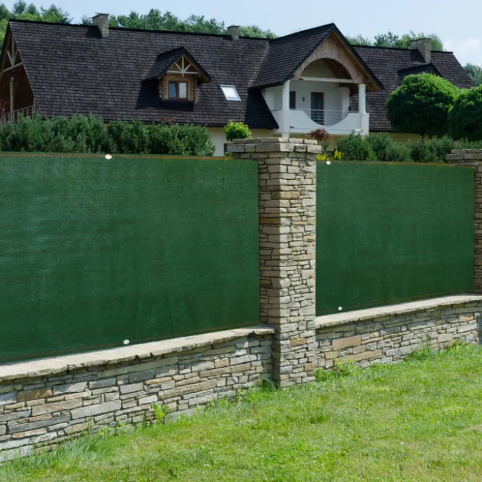 Brise vue vert 1,2 m x 10 m occultant 400 gr/m²