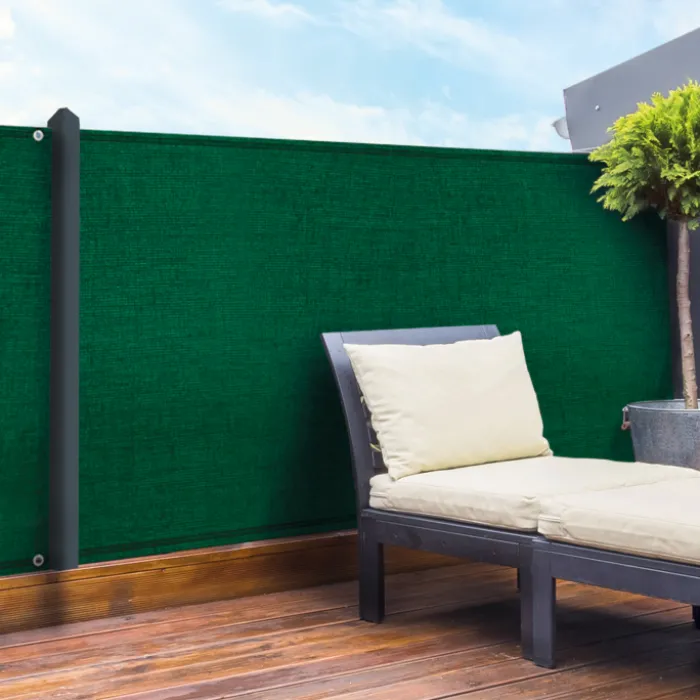 Brise vue vert 2m x 10m occultant 90gr/m²