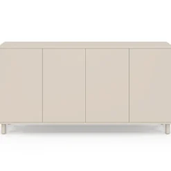 Buffet 160 cm 4 portes bois coloris beige