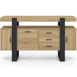 Buffet 140 cm bois et nois