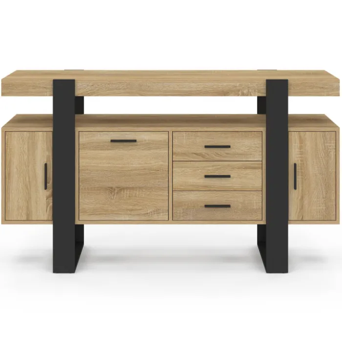 Buffet 140 cm bois et nois