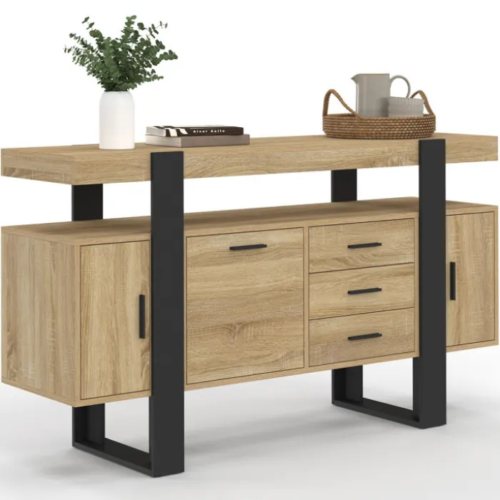 Buffet 140 cm bois et nois