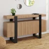 Buffet 4 portes effet lattes